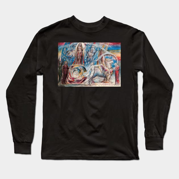 beatrice - William Blake Long Sleeve T-Shirt by Kollagio